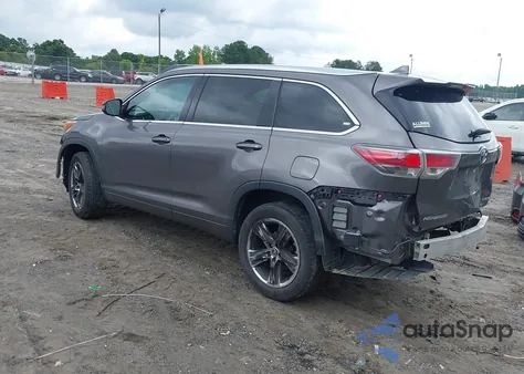 2016 Toyota Highlander Limited Platinum V6 z USA, uszkodzony, nr VIN 5TDYKRFH7GS155425